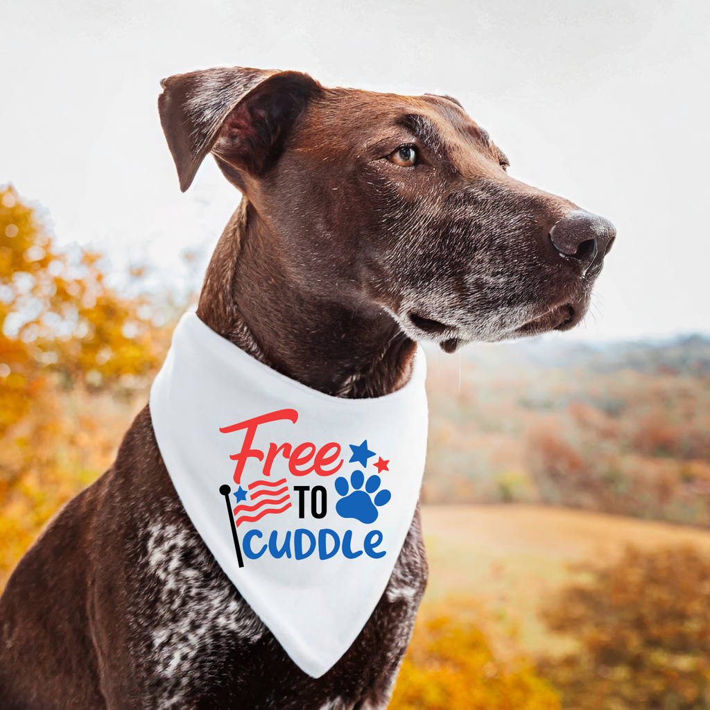 Free To Cuddle Dog Bandana