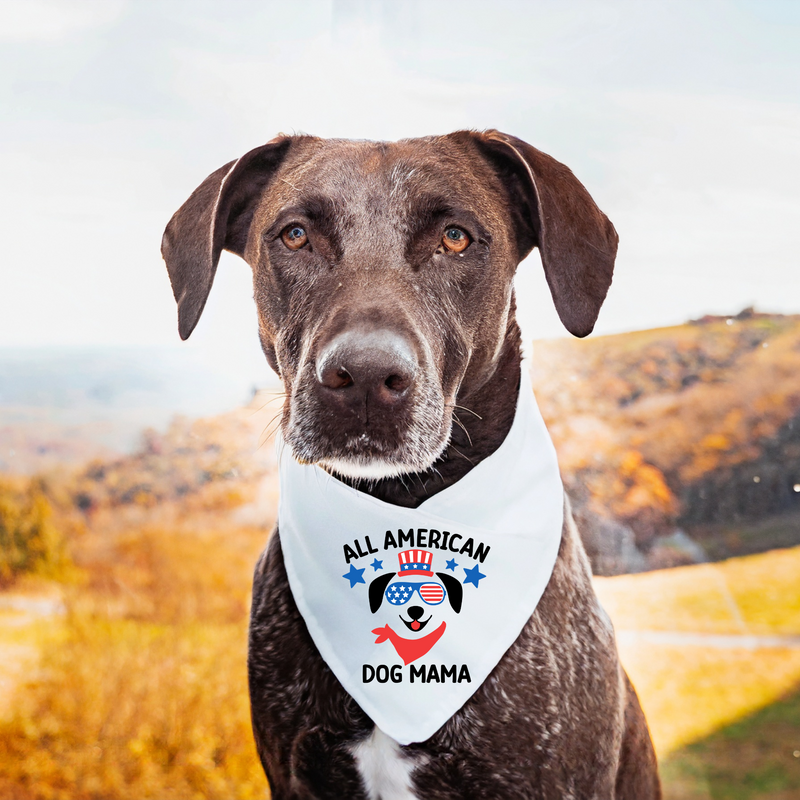 All American Dog Mama Dog Bandana