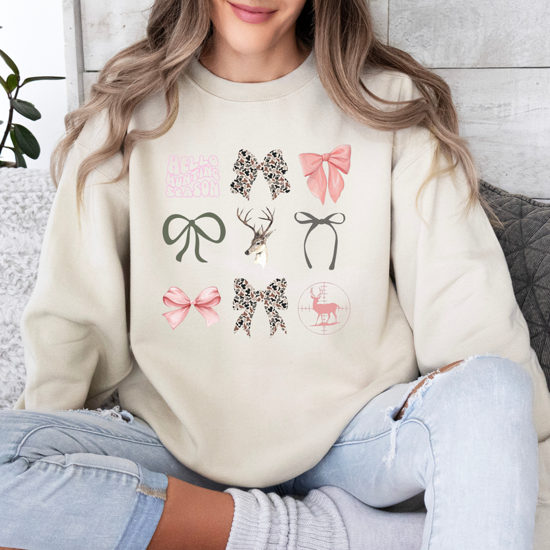 Hello Hunting Season With Bows Sweatshirt