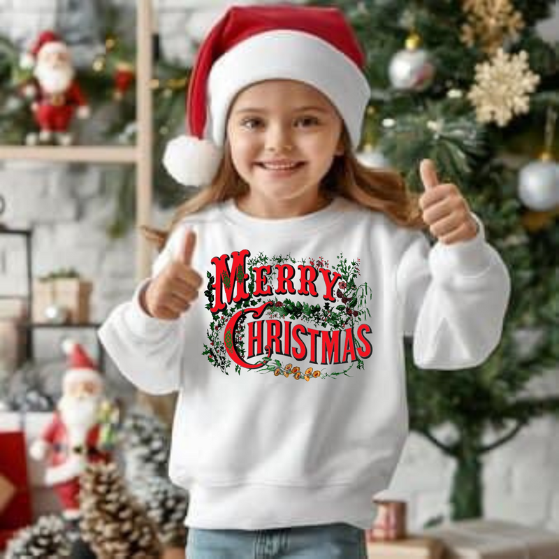 Merry Christmas Kids Sweatshirt