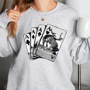 Western Ace in the Hole Gray Sweatshirt