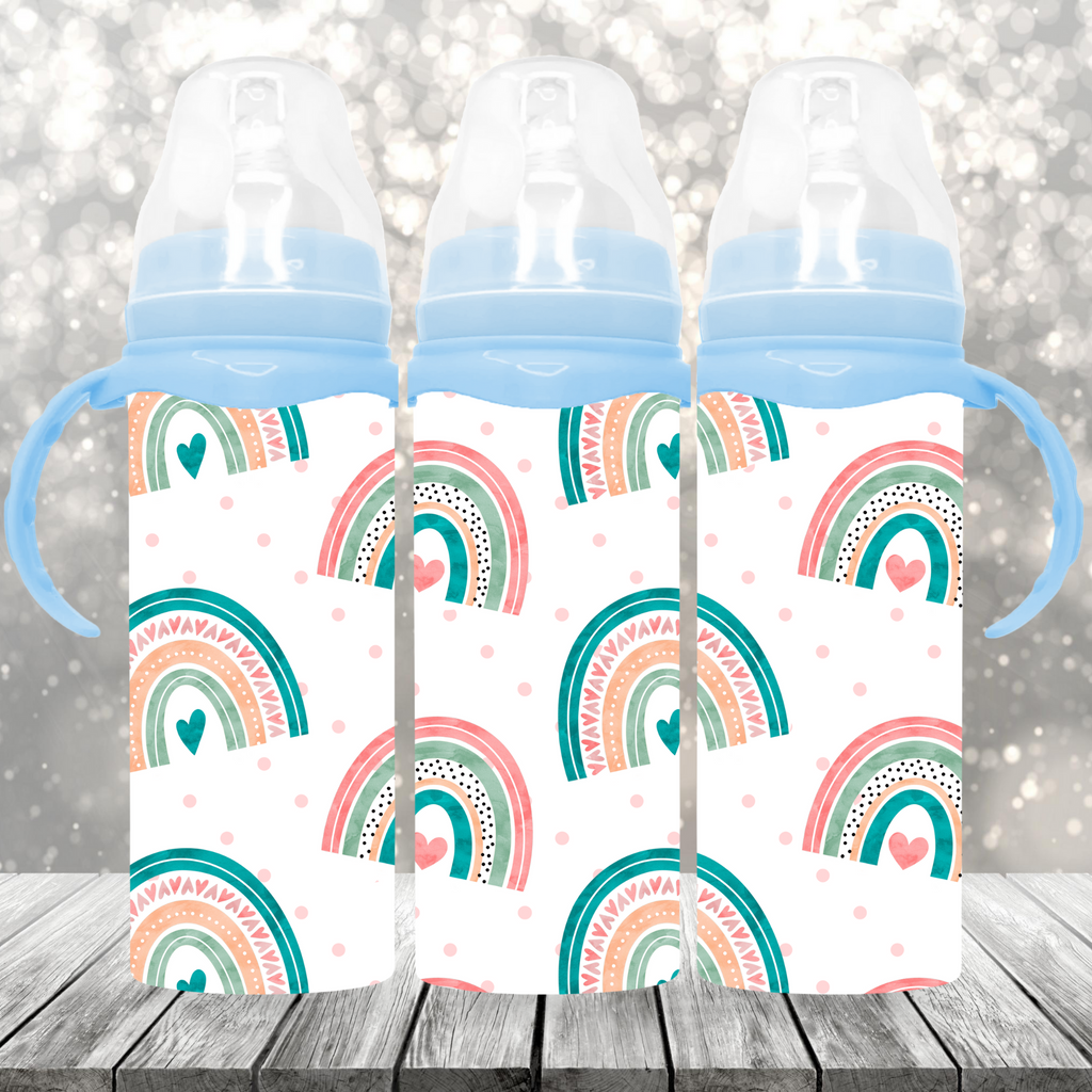 Rainbow Blue Baby Bottle