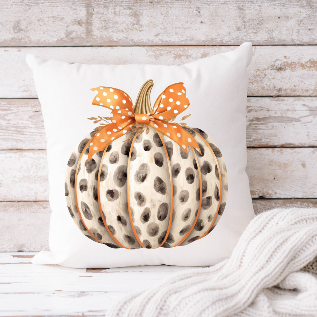 Cheetah Print Pumpkin  Throw Pillow