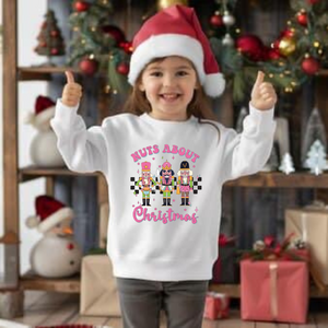 Nuts About Christmas Kids Sweatshirt