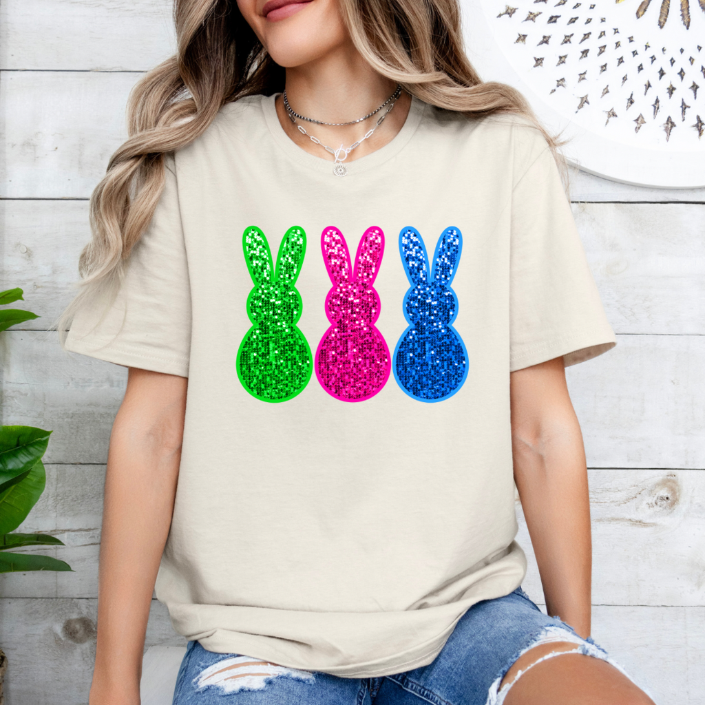 Sequin Easter Bunny T-shirt