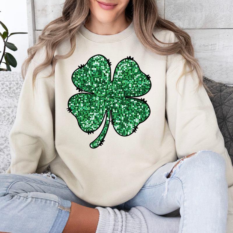 St. Patrick Day Clover Sweatshirt