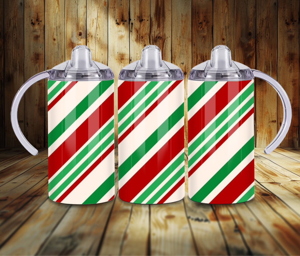 Christmas Stripped Kids Tumbler