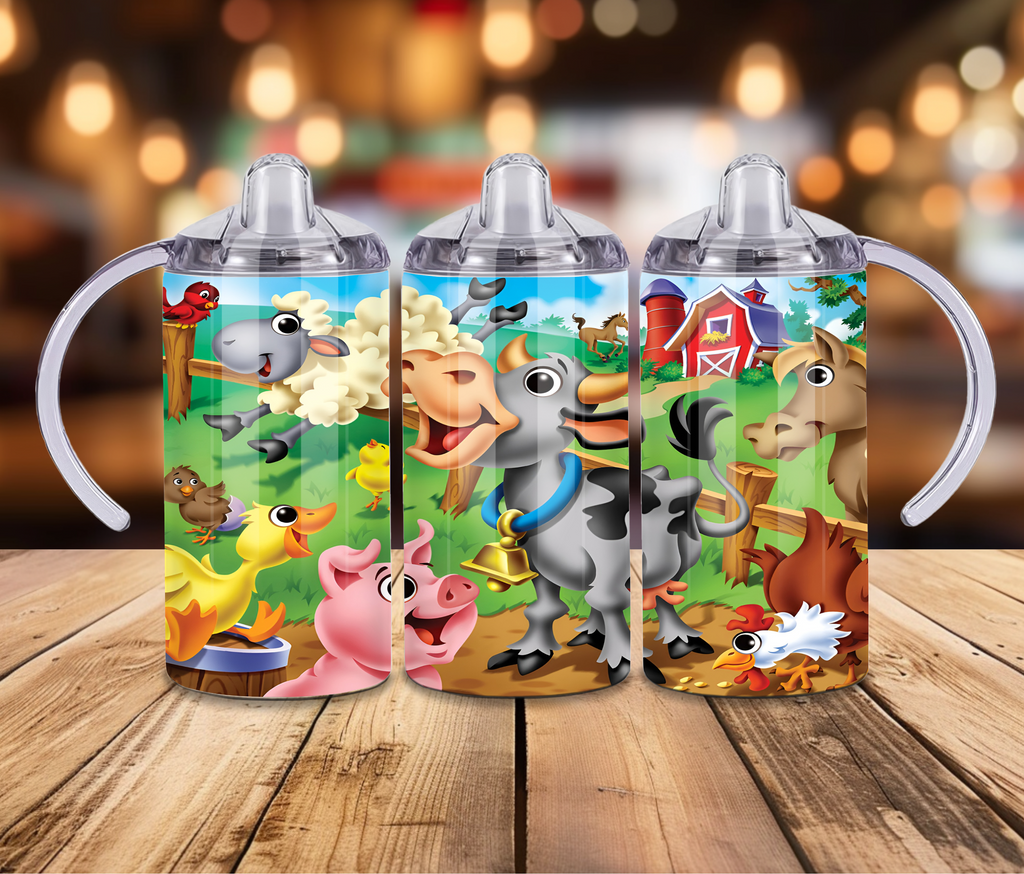 Farm Animals Sippy Cup Tumbler