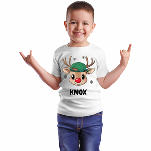 Reindeer Boys T-Shirt That can be Personalized