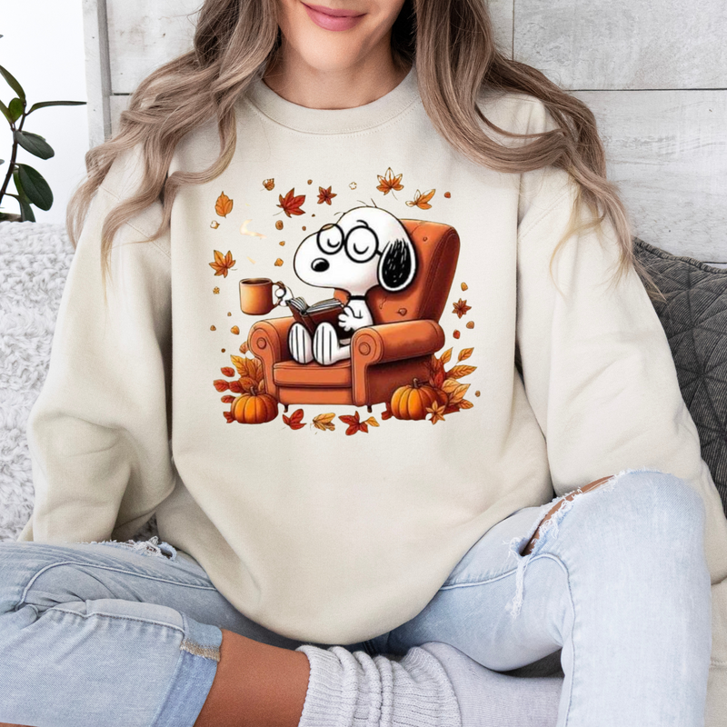 Fall Chair and Dog Sweatshirt