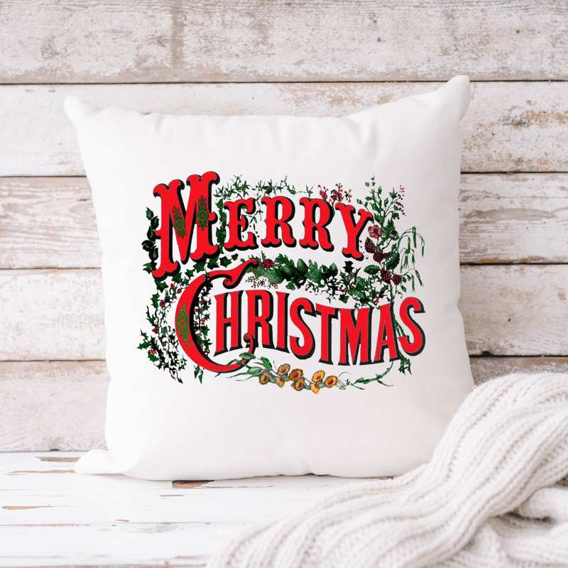 Merry Christmas Throw Pillow