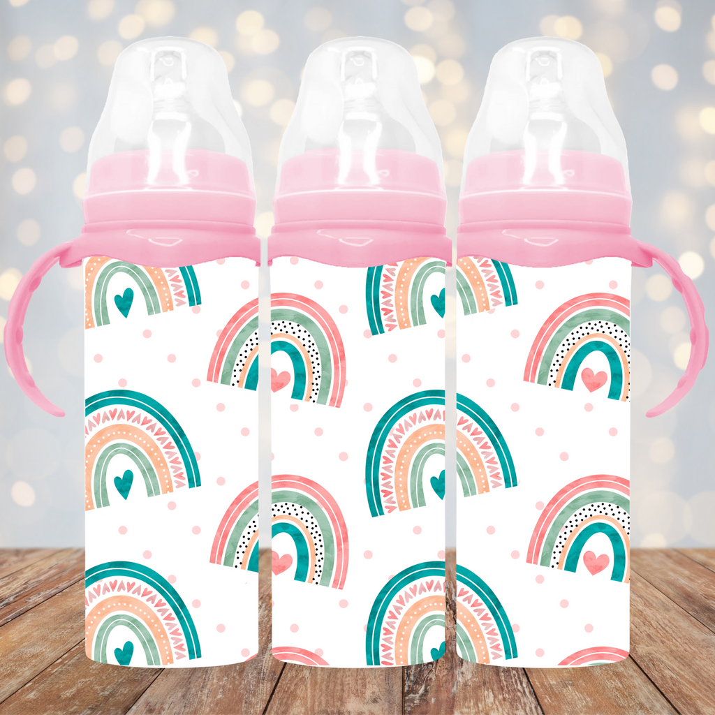 Rainbow Pink Baby Bottle