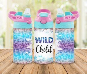 Wild Child Blue Flip Top Kids Tumbler