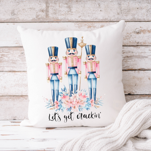 Let’s Get Crackin Nutcracker Throw Pillow