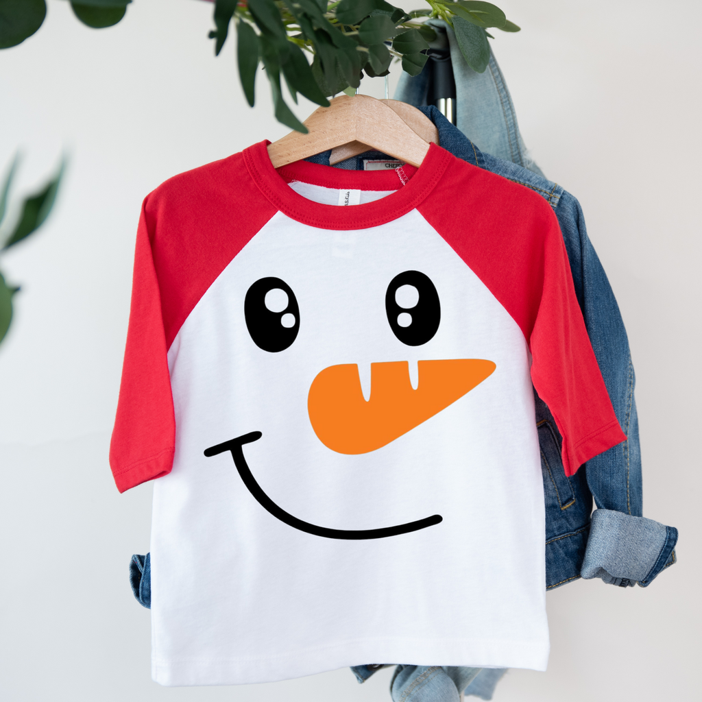 Snowman Kid’s Raglan T-Shirt