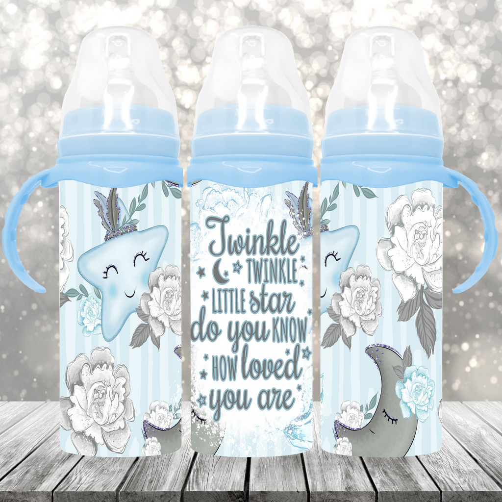 Twinkle Twinkle Little Star Blue Baby Bottle