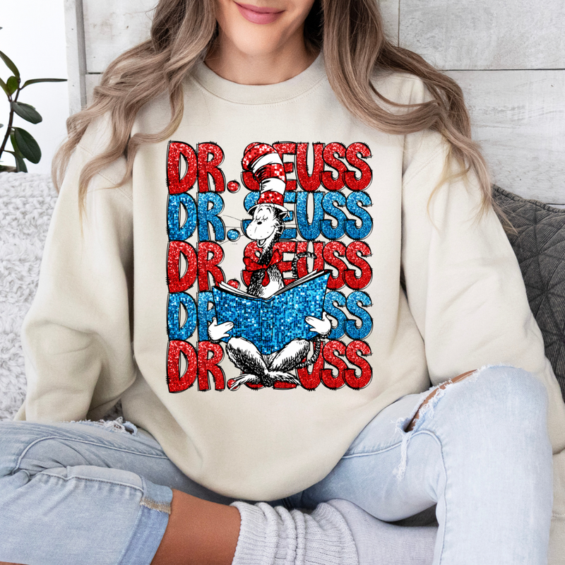 Dr Seuss Reading Sweatshirt