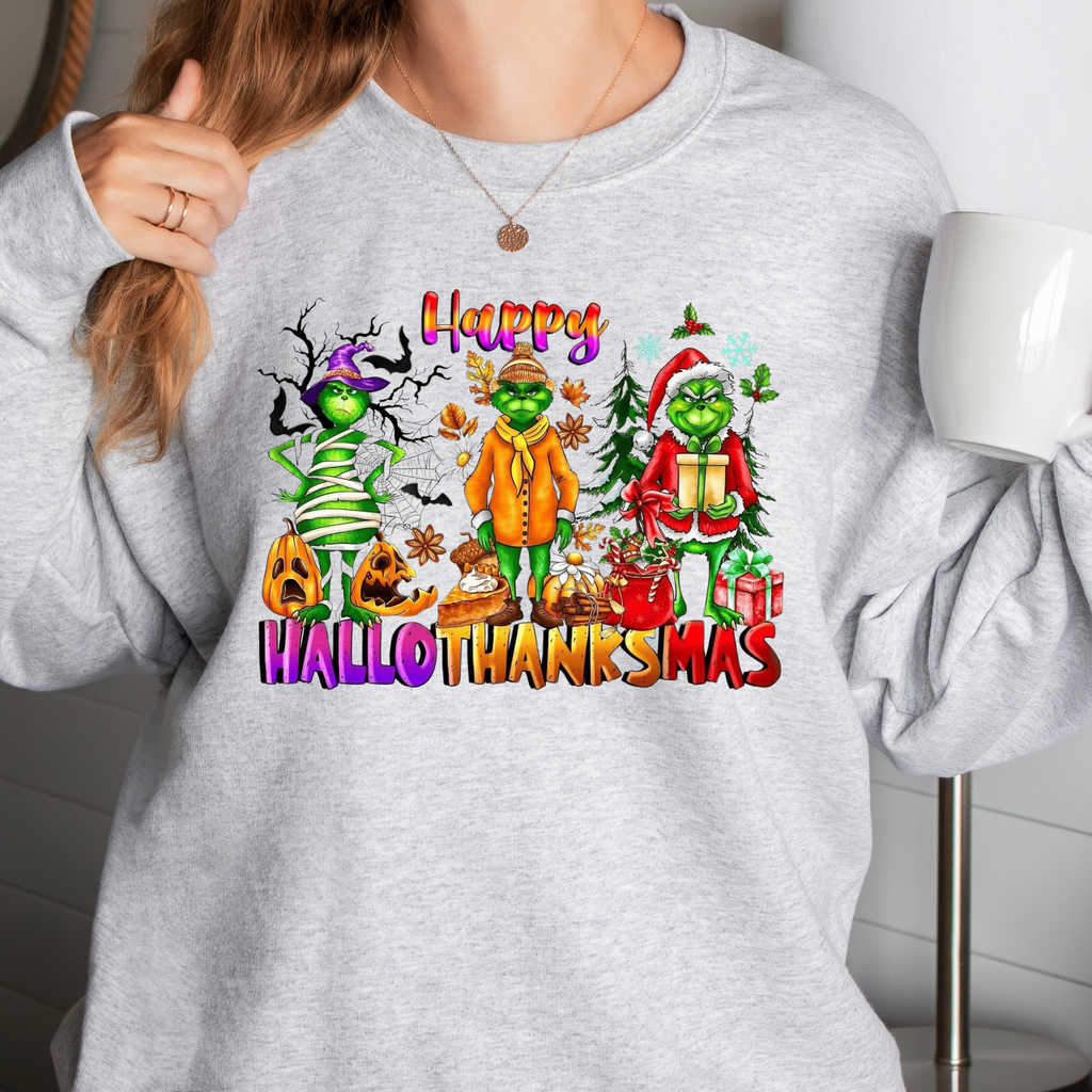 Happy HalloThanksMas Sweatshirt