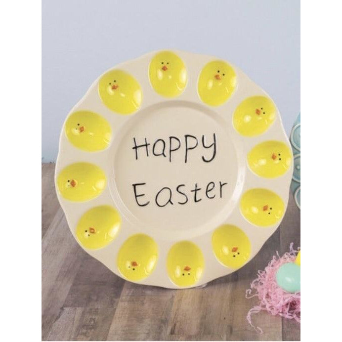 “Happy Easter” Deviled Egg Plate