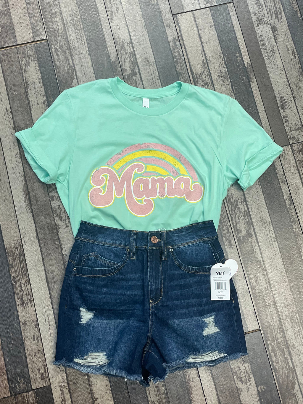 ‘Mama’ & Rainbow Tee