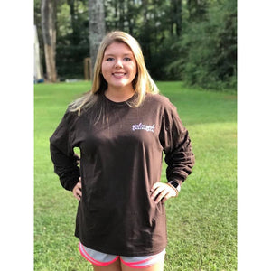 A Southern Girl Drawl Brown Long Sleeve T- Shirt