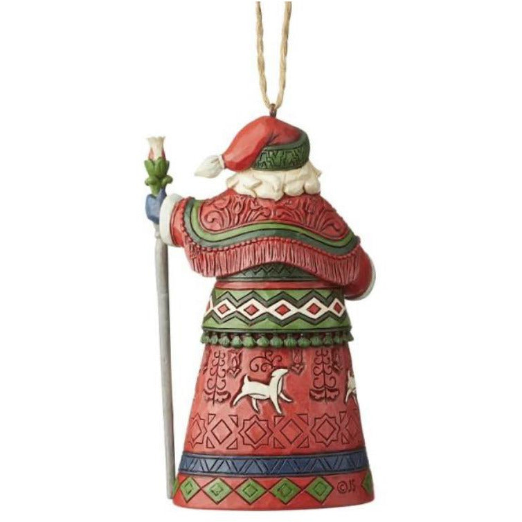 Jim Shore Lapland Santa with Staff Ornament