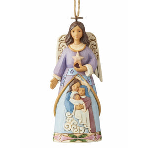 Jim Shore Angel With Holy Family Ornament