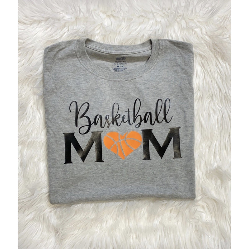 “Basketball Mom” Vinyl T-Shirt