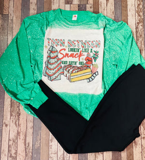 Christmas Snack Bleached Tee