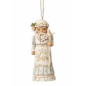 Jim Shore White Woodland Nutcracker Ornament