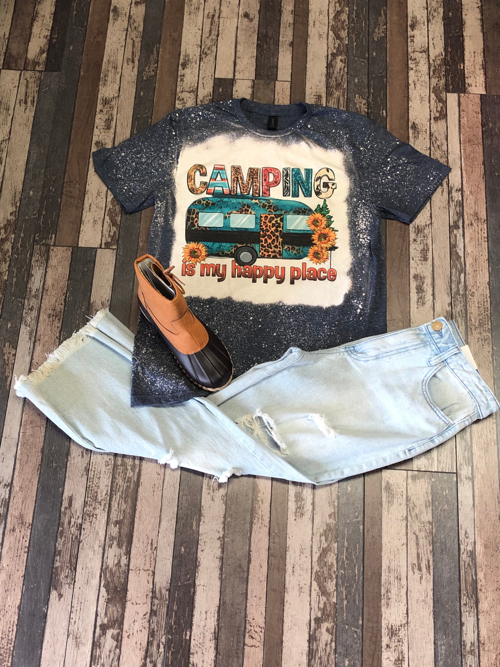 Camping is My Happy Place Tee