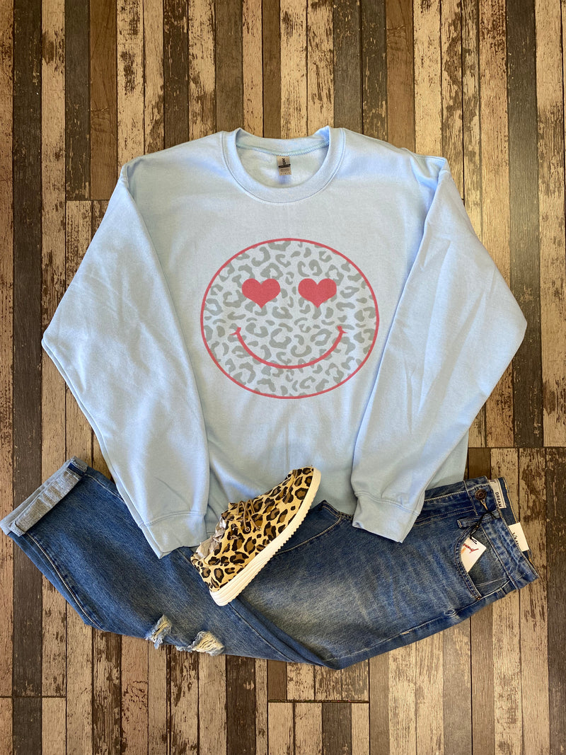 Smiley Cheetah Sweatshirt