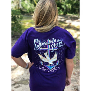 Southern Attitude “My Anchor in the Storm” Short Sleeve T-Shirt-#
