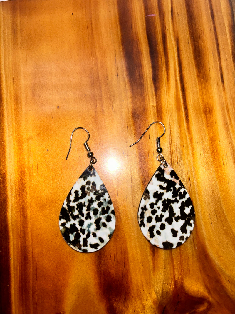 Cheetah confetti Earrings