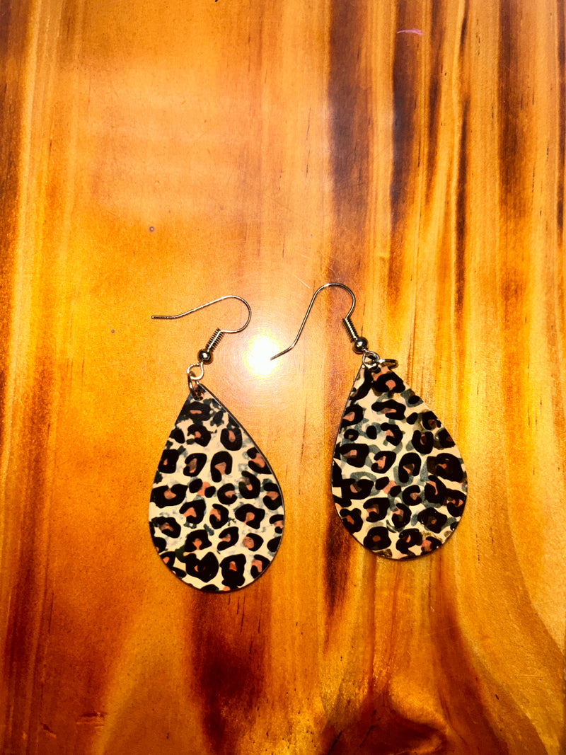 Leopard  print earrings