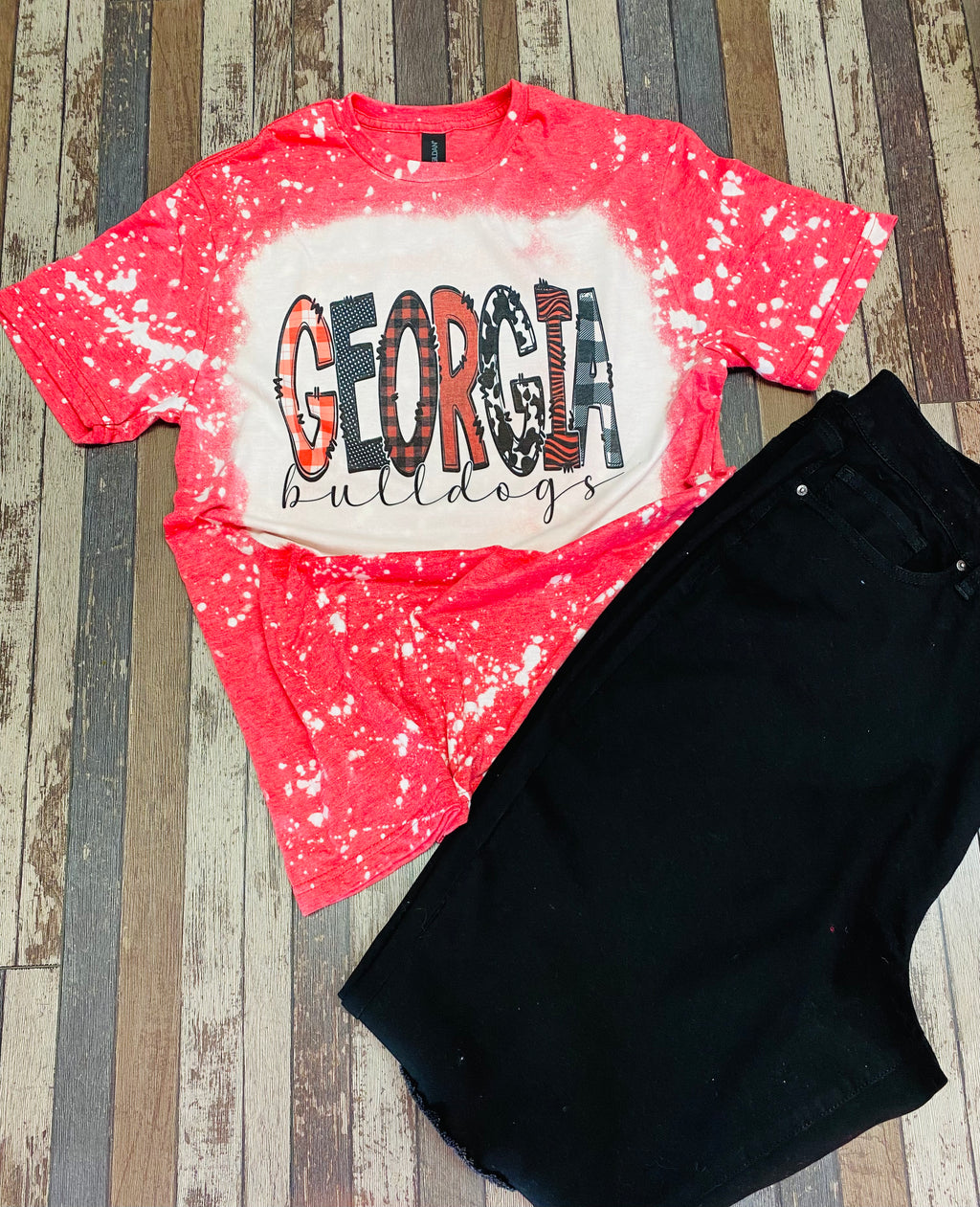 UGA Bleached Tee