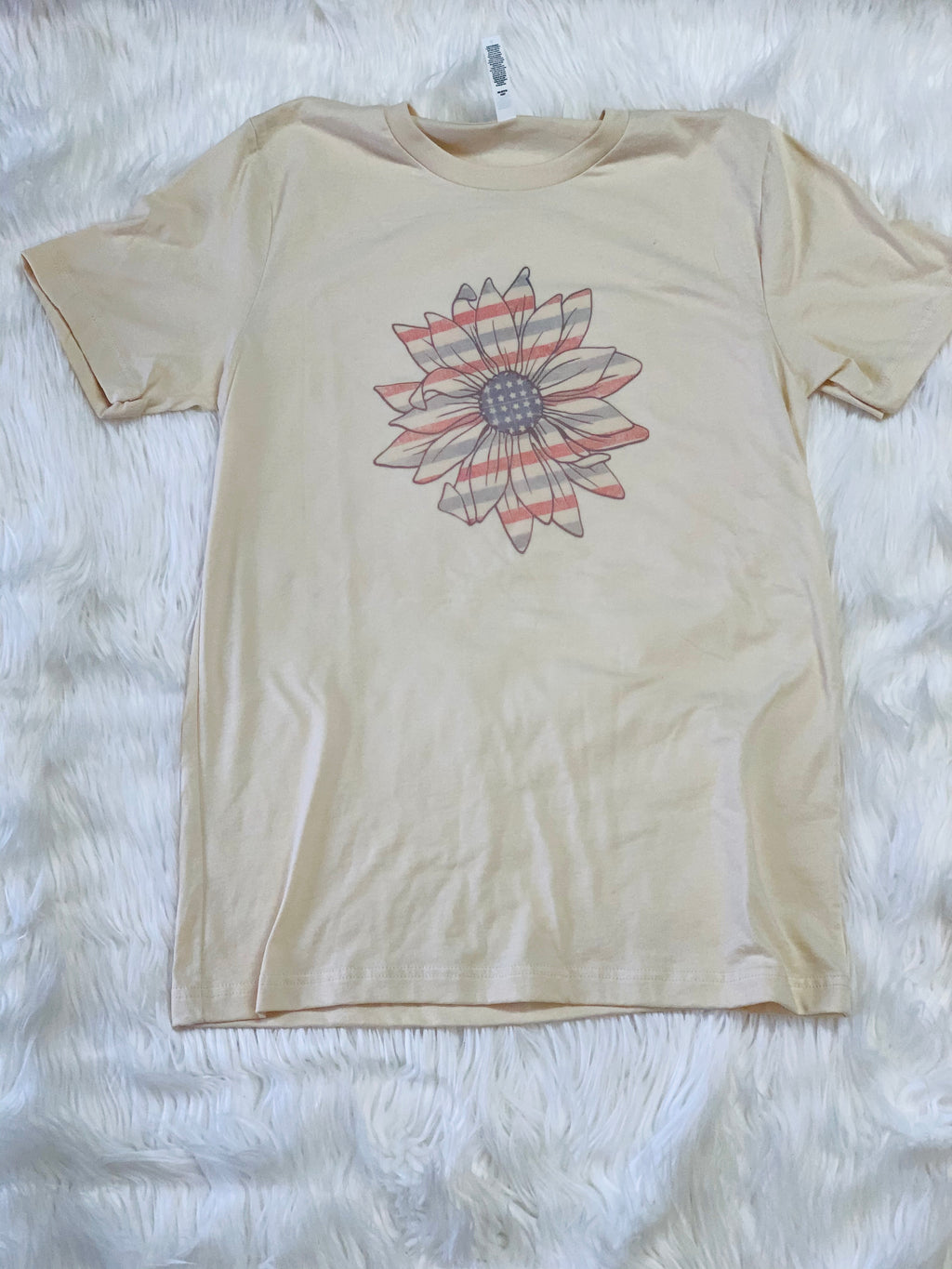 “Born in the USA” Flower Tee