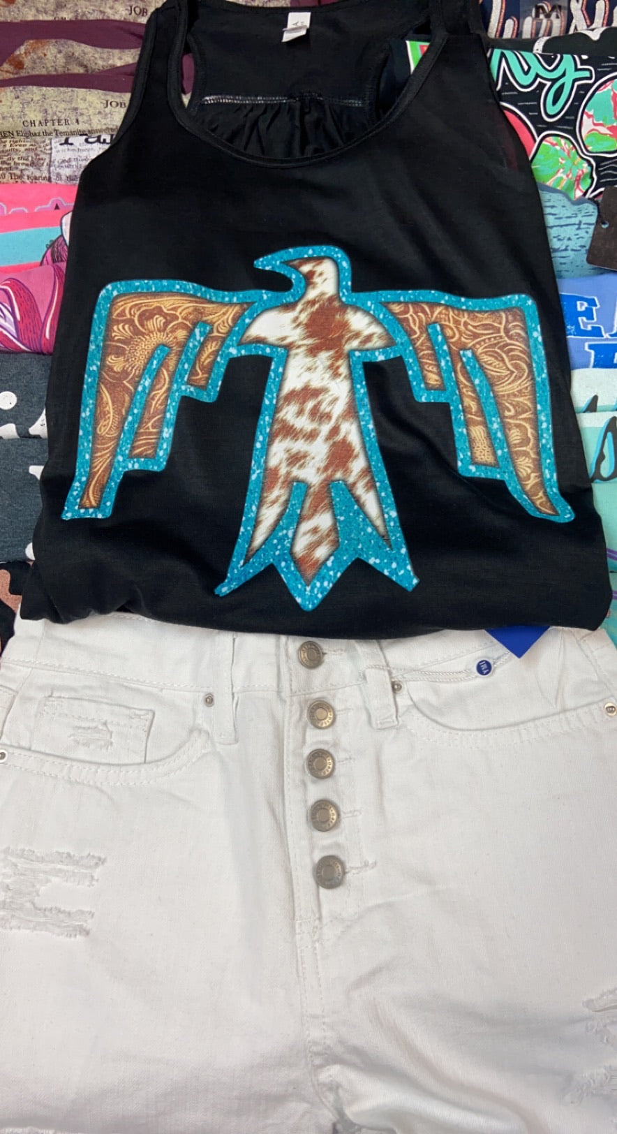 Cowhide eagle tank