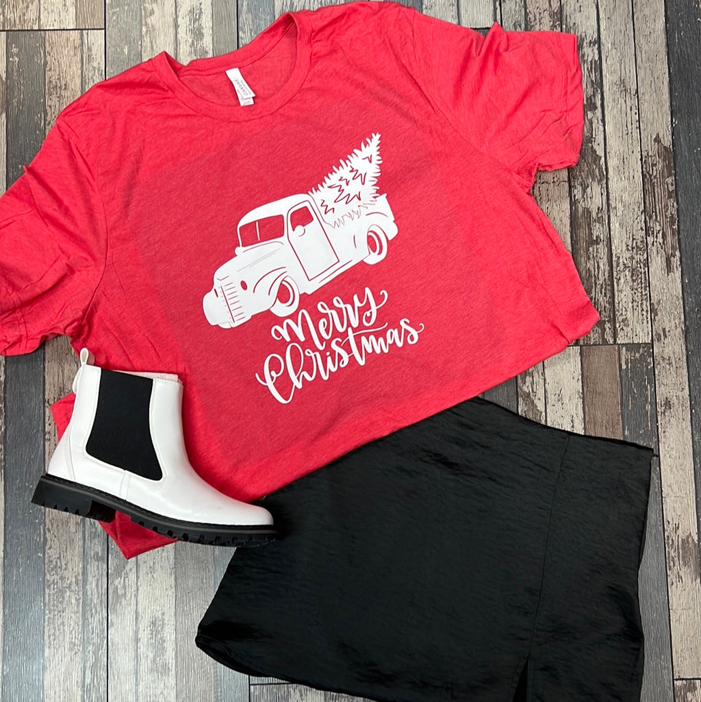 Merry Christmas Truck Tee