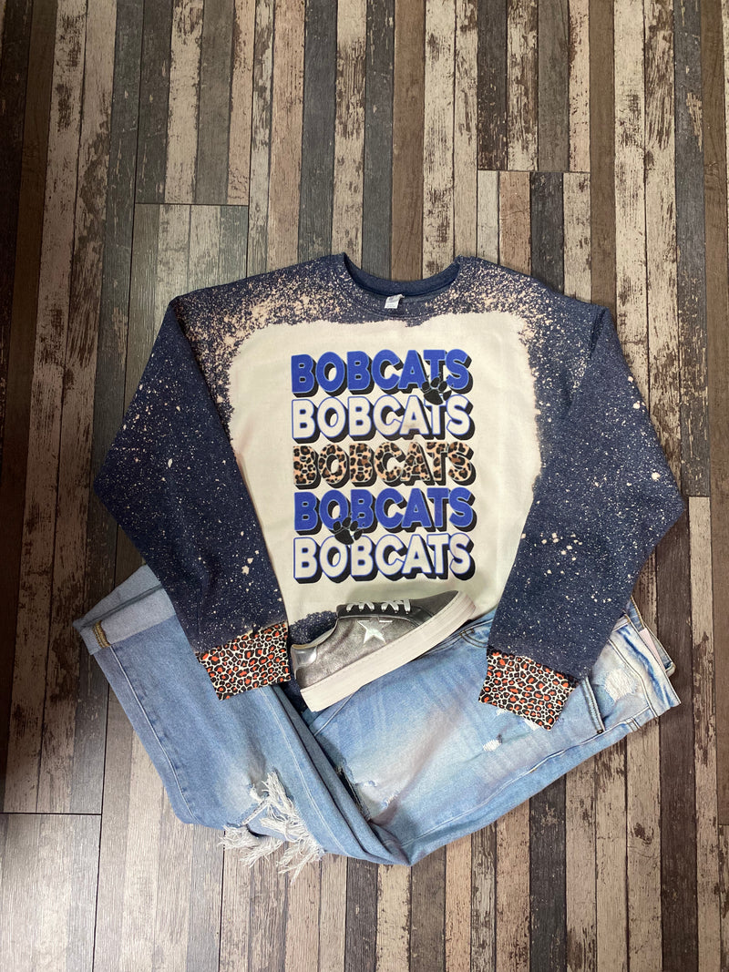 Bobcats Bleached Sweatshirt