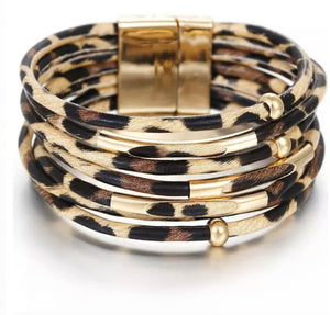 Brown Leopard Bracelet