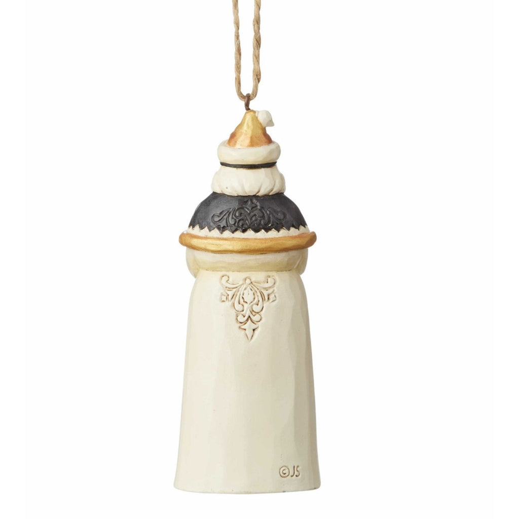 Jim Shore Black & Gold Santa Ornament