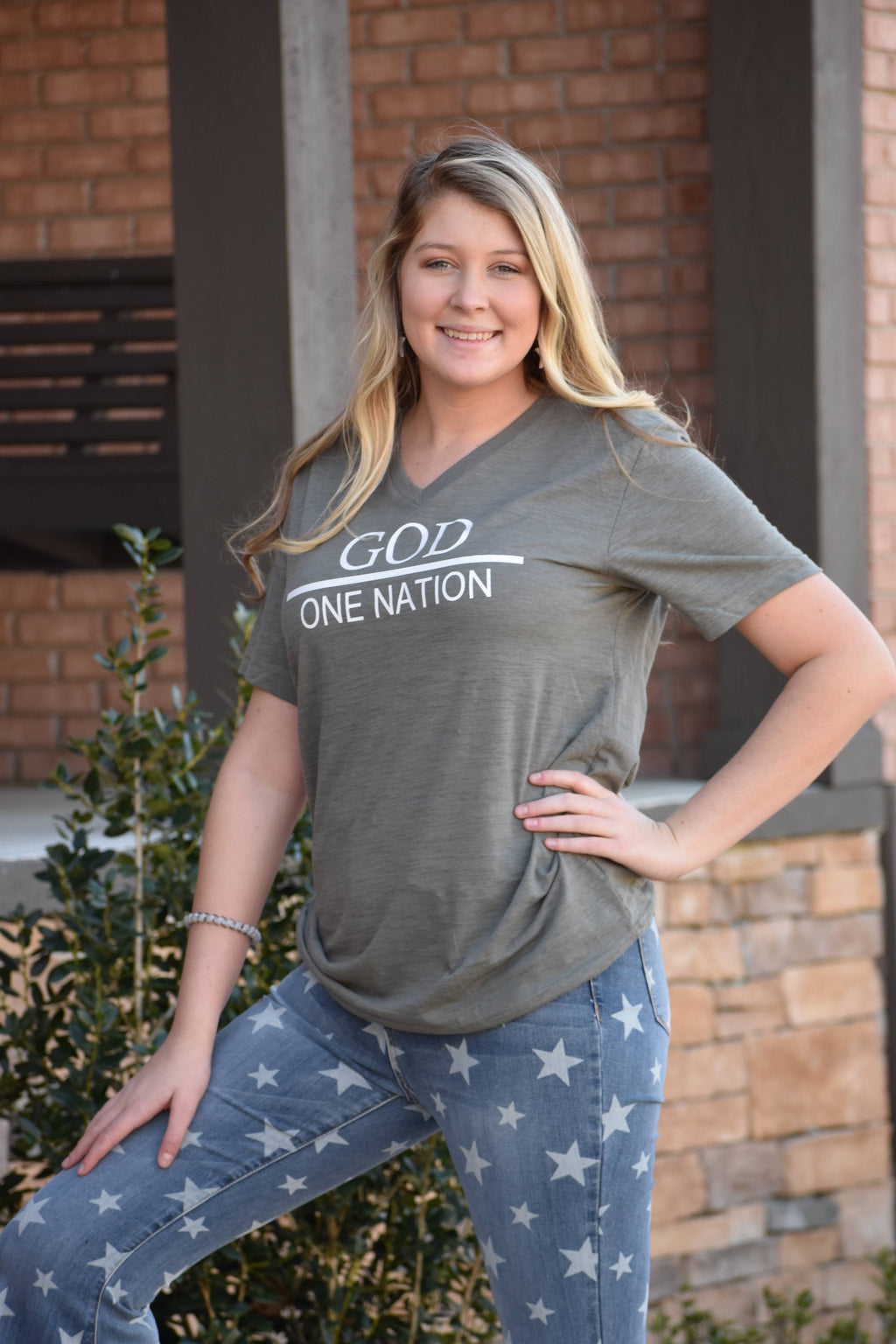 “God over One Nation” Vinyl T-Shirt