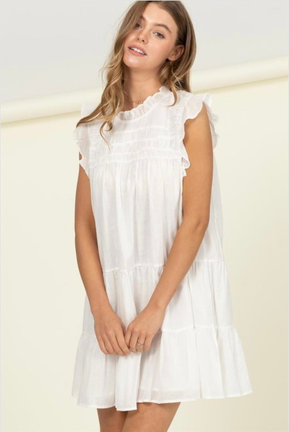White Wonder Babydoll Dress