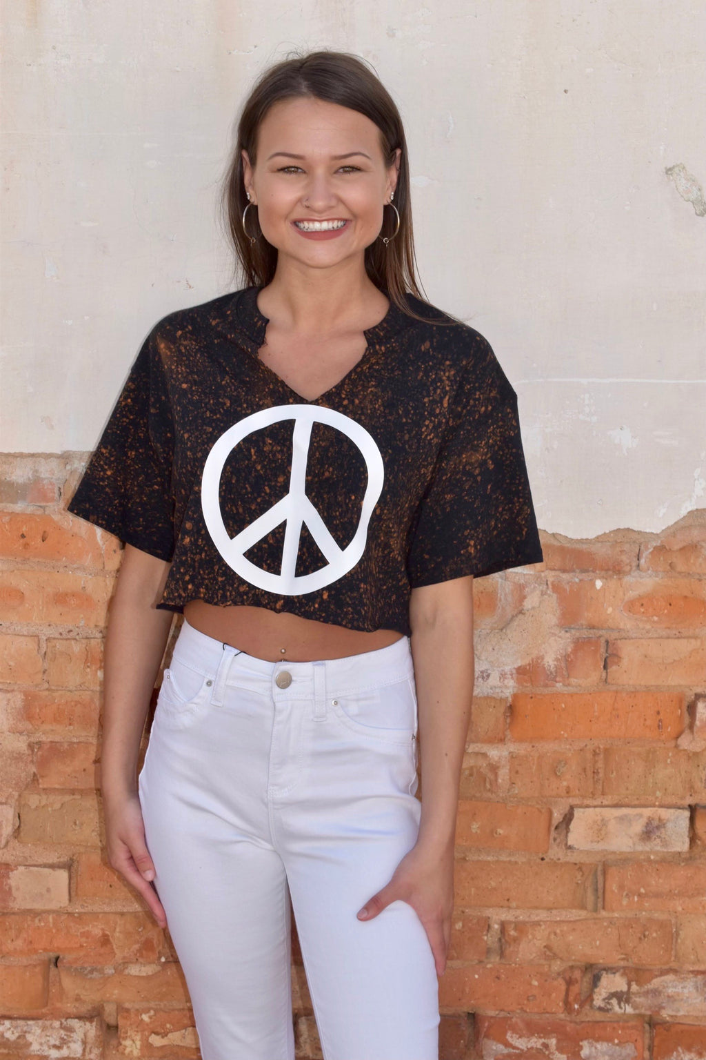 “Make Peace” Crop Top