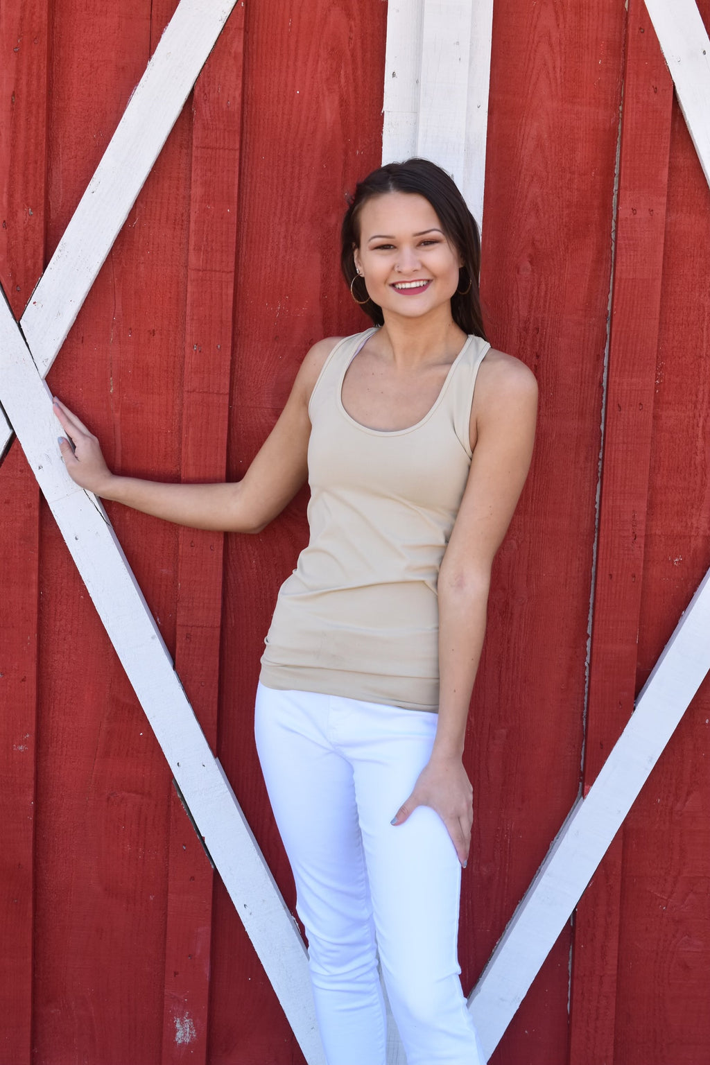 Women’s Taupe Color Tank Top