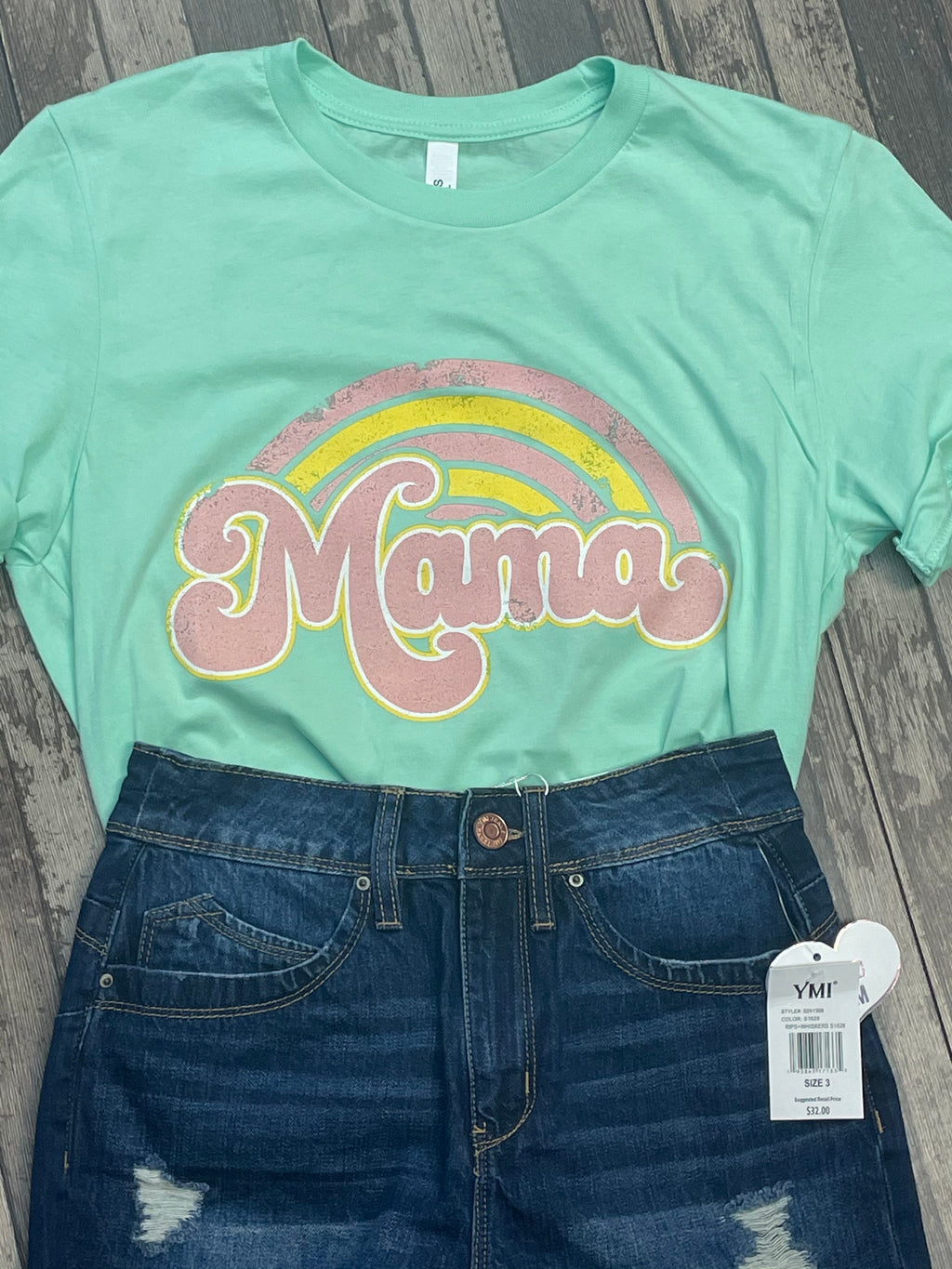 ‘Mama’ & Rainbow Tee