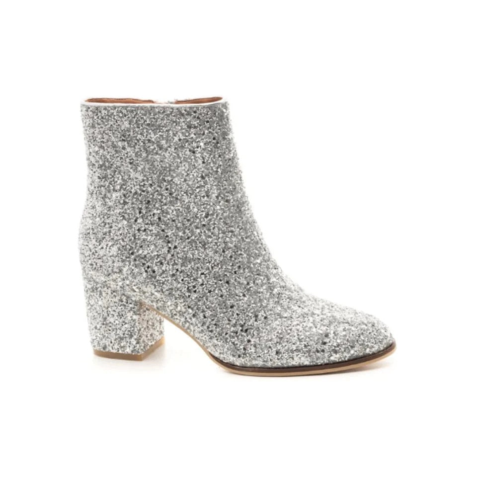 Where It Ends Silver Booties