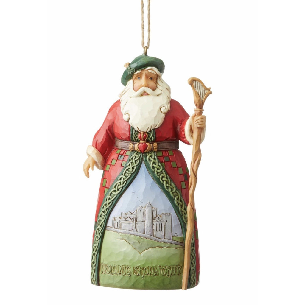 Jim Shore Irish Santa Ornament