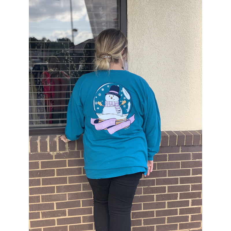 “Winter Wishes & Snowflake Kisses” Anna Grace Long Sleeve